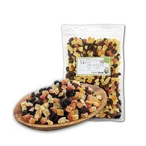 Eight Shop 말린 과일 믹스 500g 중국산 미사용 5종 파인 파파야 멜론 건포도 크랜베리 188489, 500グラム (x 1)