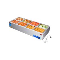 음식 워머 반찬 뷔페 중탕기 사각 워머기 업소용 보온 보온기 푸드 트럭 먹거리 판매, D3 4박스 뚜껑이 있는 두꺼운 롤 도시락상자 스탠다드