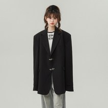 중성풍 금속 장식 양복 여성 성분:96% 폴리에스터4% 스판덱스XF77069P85 제어128