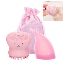 생리컵 생리컵추천 위생생리컵 menstrual cup 실리콘 여성 위생 copa menstrual clean collector cup period cup for women 클린, 3컵 블러셔 핑크, 사이즈