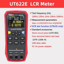 발전기 트랜지스터 테스터 lcr uni-t ut622eca 고정밀 휴대용 미터 산업용 부품 매개변수 인덕턴스 저항 커패시턴스 11, 협력사, ut622e