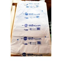 [더착한푸드]손봉투(특대 흰색 38x46 100매 5L) 비닐봉투 속지봉투 비닐속지 일회용비닐봉투 손봉투