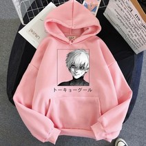 남자 레이어드 오버핏 후드티 기모 후드 집업 티 이쁜곳 Tokyo Ghoul 스플릿 긴