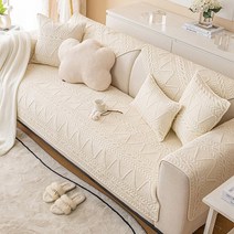 모던소파커버 인테리어 2인 3인 4인용 패드 면소재 천갈이 사계절용, 4인용 90 X 240 연그레이