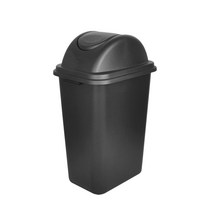 지오리빙 스윙 휴지통 40L, 스윙휴지통 40L 블랙