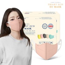 스마트에코 이유 국산 새부리형 일회용마스크 성인용 코랄핑크 100매, 단품없음