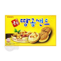 크라운 땅콩 샌드372g 건설현장간식 간식대장 군것질