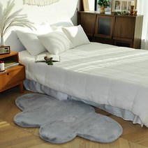 샤인러그 밍크감촉 극세사 구름카페트 1+1, 다크그레이／다크그레이