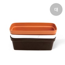 마이플랜트 미니초화박스 플라스틱 텃밭 화분, 토기색