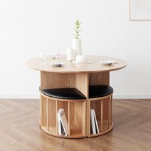 [오크] A형 V원형식탁/테이블 세트 1200, 단품