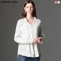 보니알렉스 보니알렉스(BONNIE ALEX) 플라워 드로잉 셔츠 (택가격:99000원)