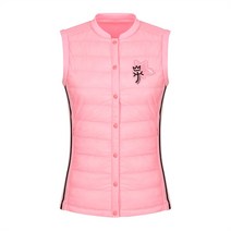 까스텔바작 여성 배색 포인트 하이브리드 패딩 베스트 BG0SVT501PI