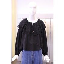 오즈세컨 레이스 칼라 크롭 블라우스 ( O22C8WBL007WD )(2061575)