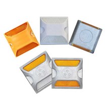 도로표지병 데리네이터 도로 안전 용품 시공 산업, 알루미늄 노란색x흰색