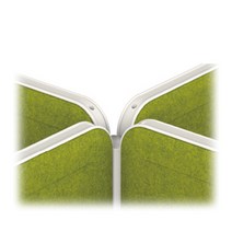 ECO 30T 플렛파티션 연결형 포스트 사무실 칸막이 가림판, H1170