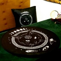 타로 스프레드천 러그 블랙캣