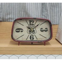 카페 매장 빈티지 인테리어 탁상시계 탁상용전자시계, 종류_레드