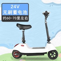 전동 성인용 킥보드 접이식 퀵보드 듀얼 전기 앉아서타는 대리기사 배터리, 24V, 8인치 디럭스화이트 전동킥보드