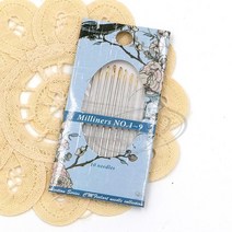 홈데코 밀리너바늘 1-9호 (milliners needle) - 블리언스티치용 바늘