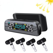 타이어공기압 공기압 충전기 무선전동 에어펌프 센서 자동차 전동tpms solar power tpms 타이어 압력 경보 360 조절 가능한 모니터 자동 보안 시스템 타이어 압력, t3-i