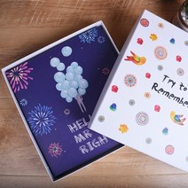인생네컷 띠부씰 초음파 앨범 포토북 웨딩 사진 자기 접착식 페이스트 수제 diy 만들기, 당신이 바로 그 사람입니다 - 선물 상자, 40면 20매(검정색 내부 페이지)