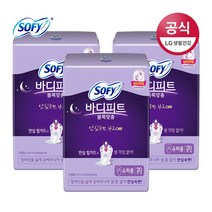 쏘피 바디피트 볼록맞춤 안심숙면 420 슈퍼롱 생리대 날개형, 20개입, 3개