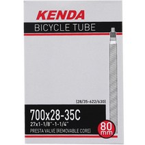 켄다 튜브 700 x 20~28c @ 28~35c (로드용) 개별포장 캔다 정품, 700 x 28-35c RV60L