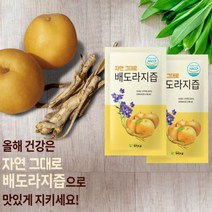 자연그대로 도라지배즙 파우치, 파우치 100mlx60포