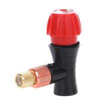 CO2카트리지 펑크 수리키트 CO2 1 알루미늄 합금 자전거 빠른 풍선 병 머리 두꺼운 방폭 휴대용 이산화탄소 가스 실린더 산악 자전거 accessori, 블랙 레드