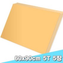 대원 양면칼라폼보드/시안보드 60x90cm 5T 5장 (5mm A1크기), F-116
