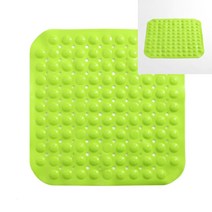 미끄럼방지 욕실매트 47x47cm 형광그린 차바닥매트 화장실바닥매트 플라스틱깔판 건식화장실매트 바닥미끄럼방지
