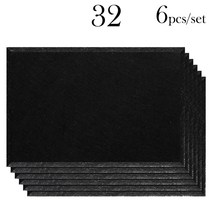 흡음재 방음 자재 부스 129373 음향 패널 흡음 소재 6 Pcs 아이솔레이터 음악 스튜디오 단열 벽 스티커 홈/방 소음, 32-Black, CHINA, 32-Black
