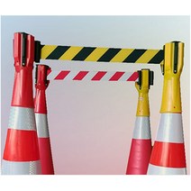 차단봉 주차장 행사 백화점 입구 끼우는 벨트 줄, 노랑, 노랑
