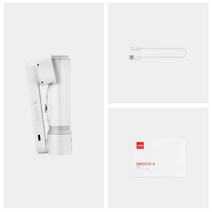 ZHIYUN-SMOOTH X 셀카 스틱 짐벌 Palo 휴대폰 스마트폰용 샤오미 레드미 아이폰 삼성 핸드헬드 스태빌라이저, 02 White