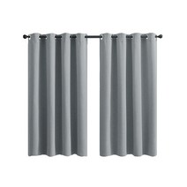 아일렛 암막커튼 2장세트 그레이 132x160cm 공부방 암막커튼