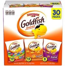 페퍼리지팜 Pepperidge Farm Goldfish Classic Mix Crackers 29 oz. Variety Pack Box (30개입), 30개입