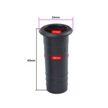 ghxamp 2 인치 4 인치 6.5 인치 스피커 반전 튜브 포트 보조 베이스 서브우퍼 abs 확성기 가이드 튜브 2pcs, 2인치용