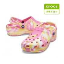 [국내정식매장] 크록스 클래식 플랫폼 마블 클로그 우먼 207176-6SO