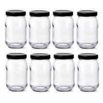 글라스락 580 높은형 유리병 블랙 500ml + 뚜껑 랜덤 발송, 136세트