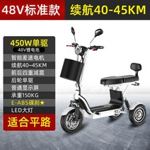3륜 삼륜 전기자전거 세발 노인 성인 3륜전동스쿠터 전기바이크 어르신, 48V, 48V단일드라이브리튬배터리10A하나의키시작