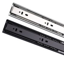 3단서랍장댐퍼 고강도슬라이딩레일 싱크대 블랙/14인치(350mm)