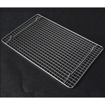 사각 직화구이 그릴 대형 석쇠 팬 영업용 식힘 망 세트, 발을 가진 40x35cm