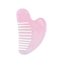 두피괄사 로즈 쿼츠 구아샤 빗 마사지 제이드 헤어 헤드 두피 스크래핑 도구 바디 릴렉스 뷰티 스킨케어 구아슈 스크레이퍼, [01] finger comb, 01 finger comb