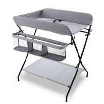 기저귀 교환대 접이식 거치대 수유실 다용도 바구니, 검은색