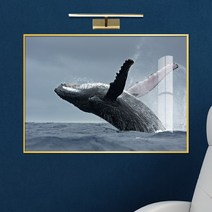 보고아트 바다 고래 일러스트 그림 아이방 인테리어 액자, [15] 흑동고래