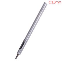 가죽 공예 도구 세트 펀칭 치즐 외 외 구멍 펀치 중공 드릴링 수제 벨트 펀칭 diy 수 펀처 0.8mm-2.5mm, 1.0mm