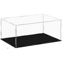 피규어 케이스 상자 쇼윈도 리어 미러 컬렉션 디스플레이 uv 컷 아크릴 투명 프라모델 데코레이션 장갑 앰프 천 (l x d x h): 5.9 x 5.9 x x 15 일본 직배송, 베이스- 블랙 + 리어 미러, 가로 35안길이 25높이 15 cm