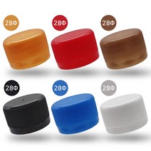 생수기본캡28mm(100ea)색상6종 페트병 전용뚜껑, 블루(100ea)