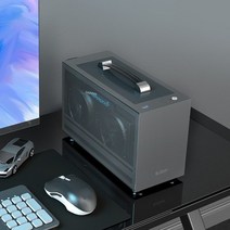 미니서버랙 허브랙 서버렉 랙케이스 미니타워케이스 통신랙 pccooler i100 itx mini small case all aluminum suitcase 휴대용 htpc 빈, i100 프로지