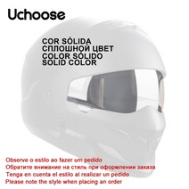 UCHOOSE-분리형 다목적 레트로 헬멧 조합 오토바이 기관차 개성 하프 프레데터, 05 Silver lenses